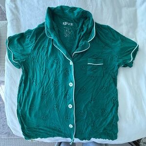 Katie J NYC Green Pajama Top